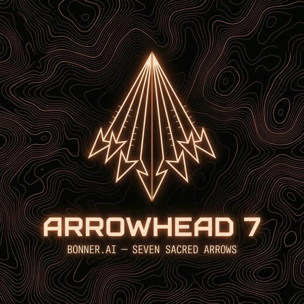 Arrowhead 7 — seven sacred arrows emblem